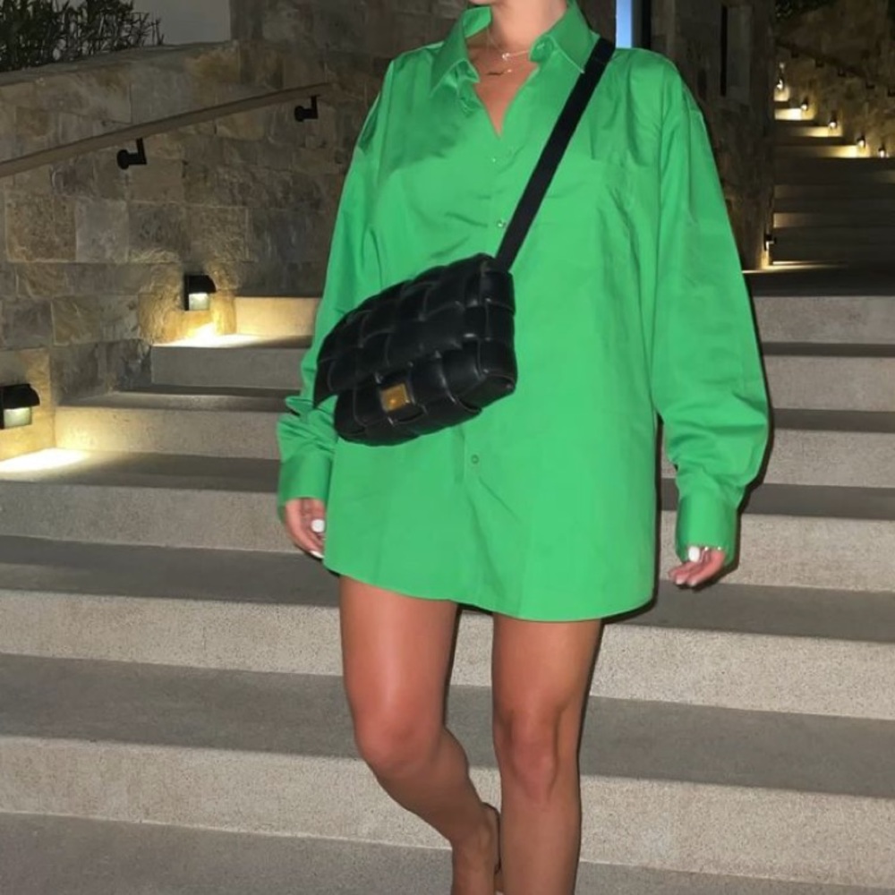 Green button down long sleeve